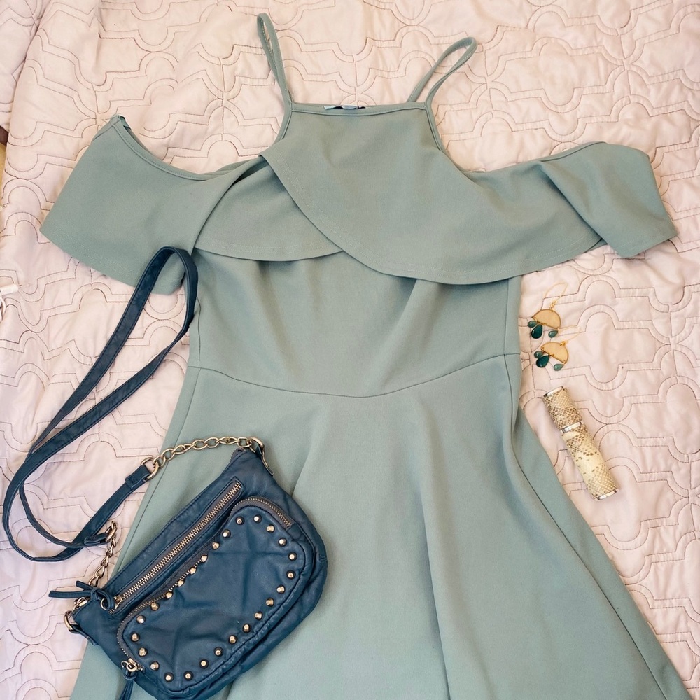 She & Sky Blue Dress